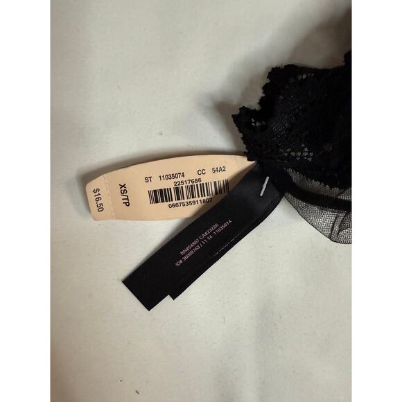 NWT Victoria’s Secret Vintage Sheer Lace Cheeky Panty Black Size XS 2014 - Picture 5 of 5